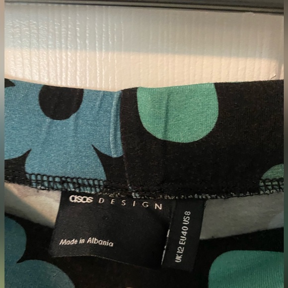 ASOS Kick Flare Floral Flower Pants Flares Leggings - Picture 7 of 10